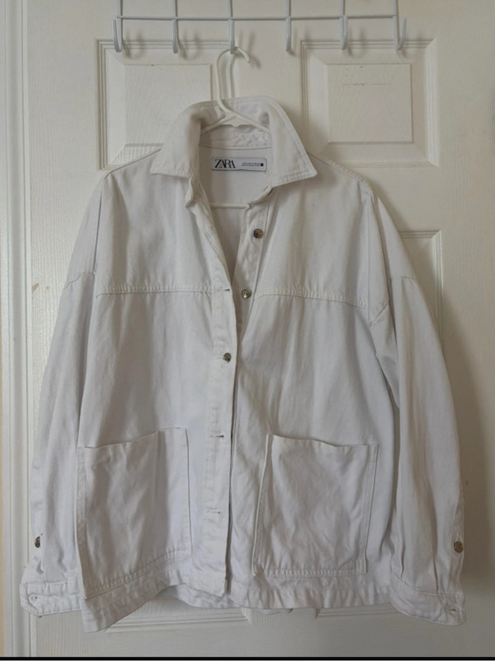 Zara oversized cotton Jean Jacket
